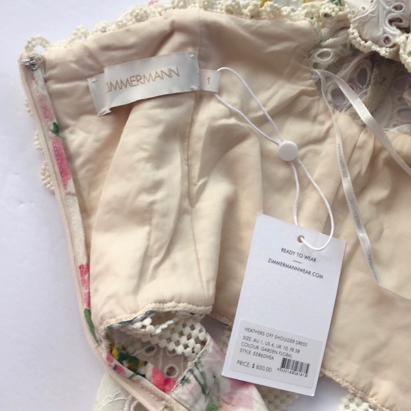 ZIMMERMANN / Heathers Off Shoulder Dress (LONG WEEKEND SALE/ one pc only) - Picture 5 of 12